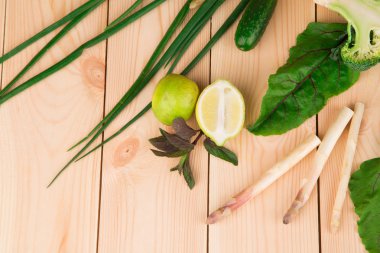 çeşitli taze sebze.