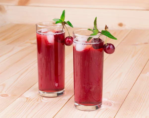 Cherry smoothie — Stock Photo, Image