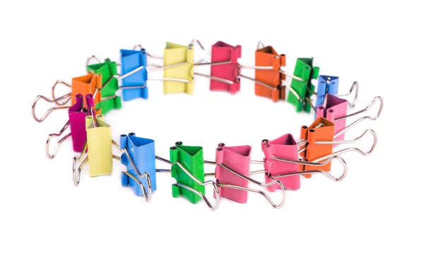 Colourful paper clips — Stock Photo, Image