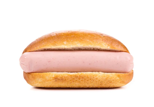 Hotdog brood en worst — Stockfoto