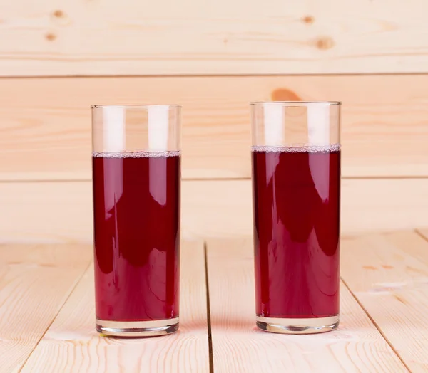 Glasögon av granatäppeljuice — Stockfoto