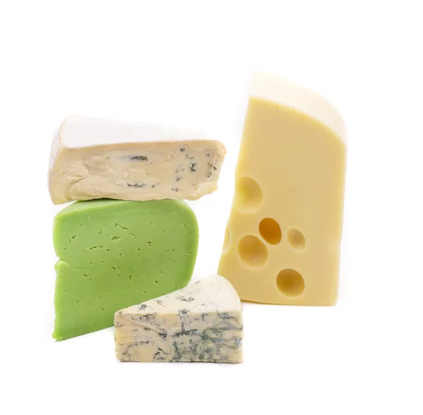 Various types of cheeses — Stock Photo, Image