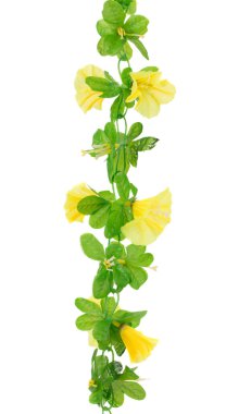 Sarı yapay çiçekler