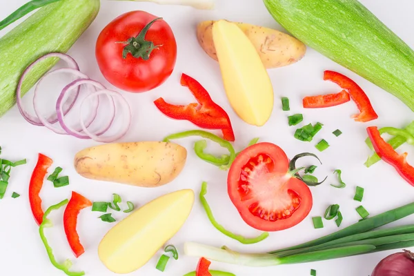 Gemüsezusammensetzung — Stockfoto