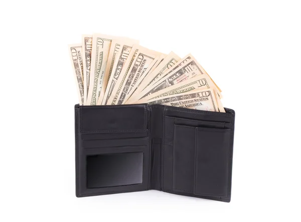 Wallet with dollar bills — Stock Photo, Image