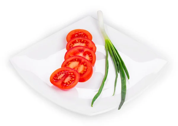 Tomaten und Zwiebeln — Stockfoto