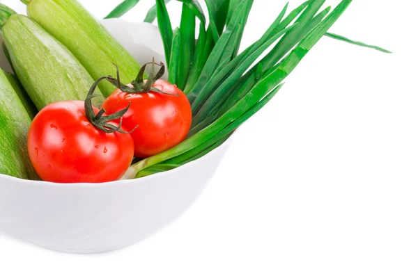 Légumes sur blanc . — Photo