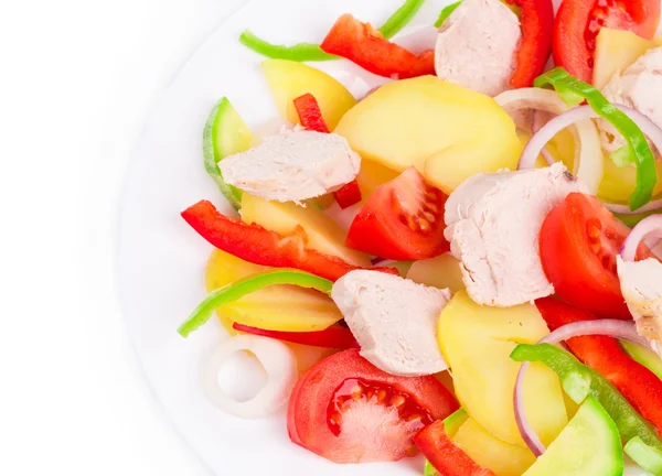 Warm meat salad — Stock Photo, Image