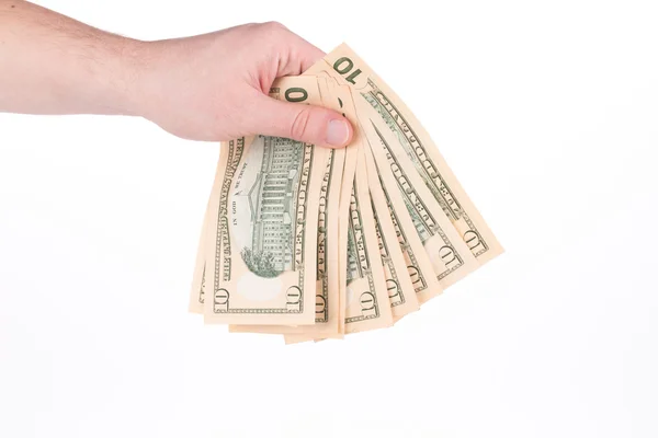 Hand holding dollar-bills. — Stock Photo, Image