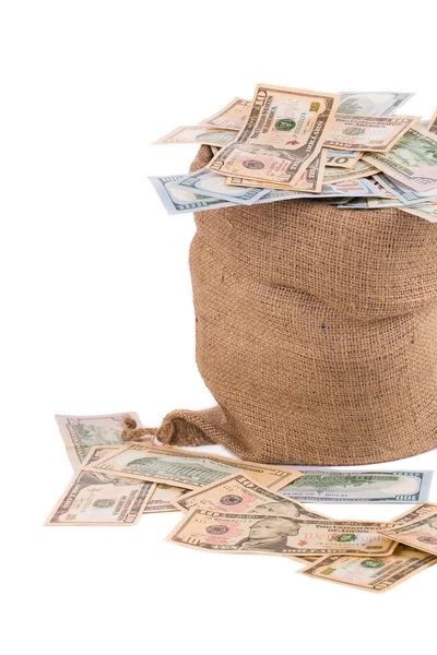 Money in bag. — Stock Photo, Image