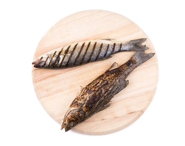 Ryba z grilla labraksa — Zdjęcie stockowe