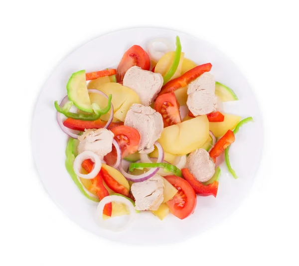 Warme vlees salade — Stockfoto