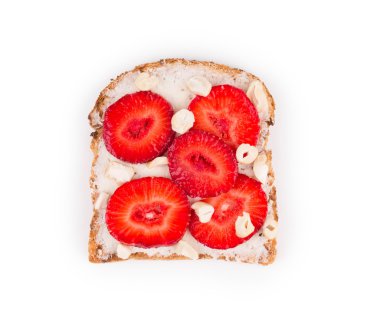 sağlıklı çilek sandviç 