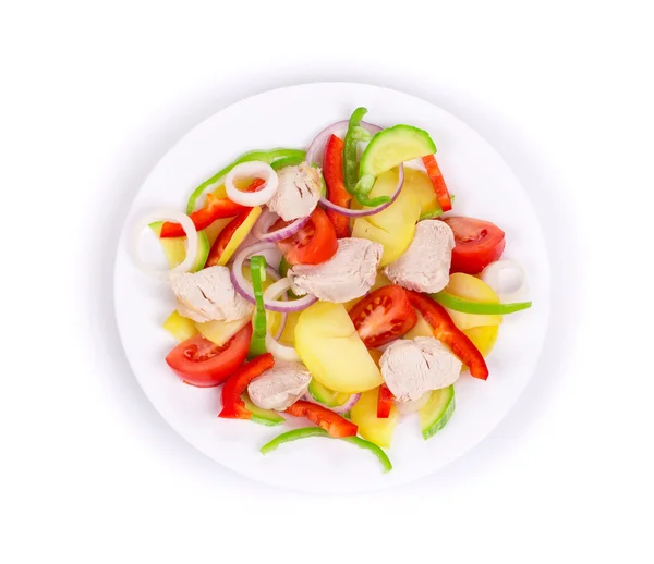 Warm meat salad — Stock Photo, Image