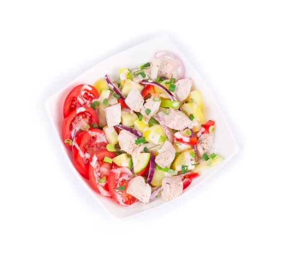 Salada de carne quente — Fotografia de Stock