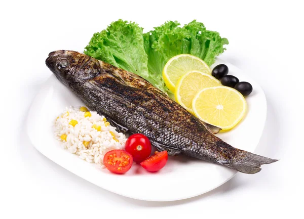 Grillad fisk — Stockfoto