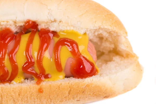 Hotdog with ketchup — Stock Photo, Image