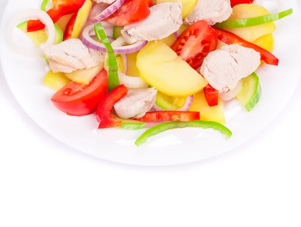 Warm meat salad — Stock Photo, Image