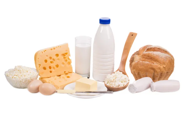 Delicious dairy products. — Stock Photo, Image