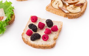 sağlıklı meyve sandviç 