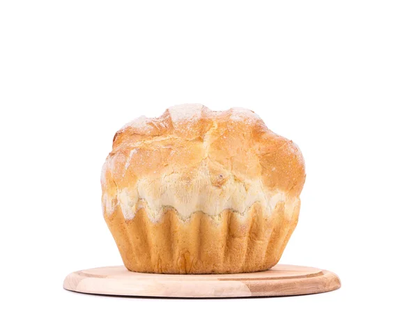 Bread on wood board. — Stock Photo, Image