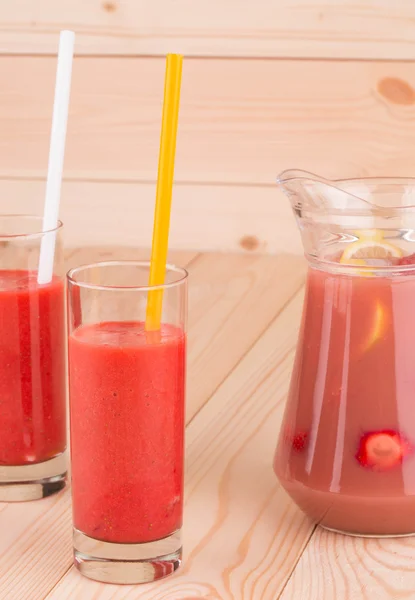 Batido de fresa — Foto de Stock