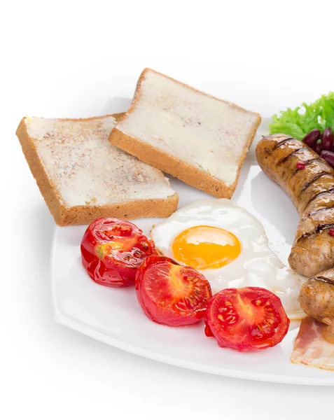 Eggs with sausages — Stock Photo, Image