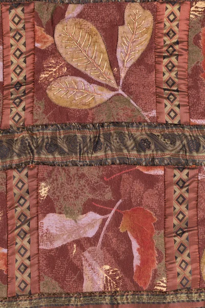 Handmade sewed quilt — Stock Photo, Image