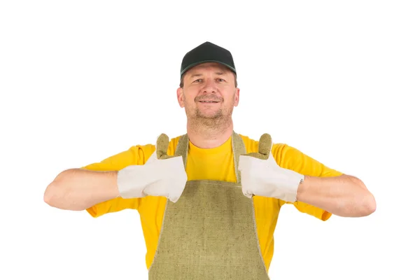 Trabajador feliz. — Foto de Stock