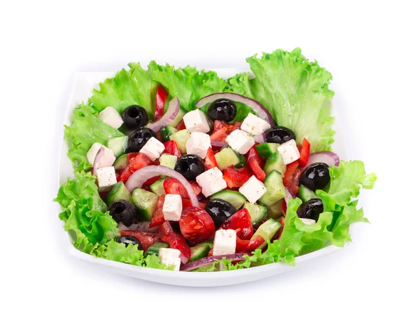 Großaufnahme vom griechischen Salat. — Stockfoto