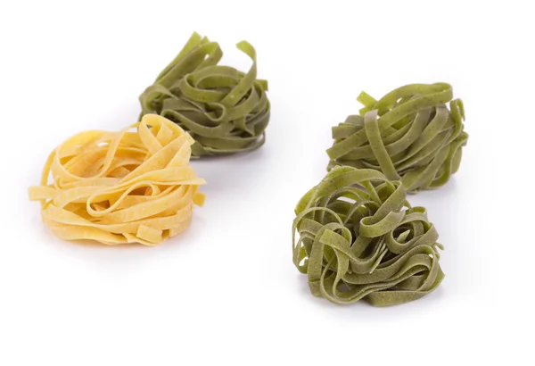 Tagliatelle paglia e fieno tipycal italian pasta. — Stock Photo, Image