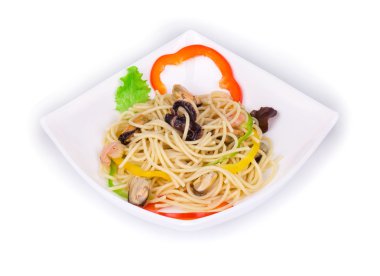 lezzetli İtalyan makarna 