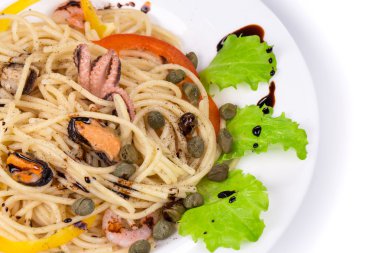 lezzetli İtalyan makarna 