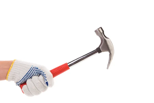 Hand holding hammer. — Stock Photo, Image