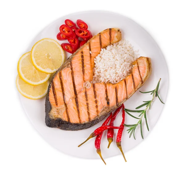 Geroosterde zalm filets — Stockfoto