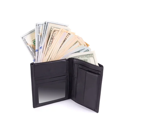 Wallet with dollar bills. — Stock Photo, Image