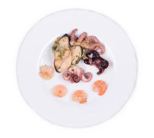 Mixed seafood plate. — Stock Photo, Image