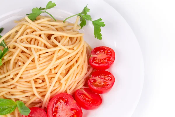 Italian pasta with tomatoes. — Stock Photo, Image