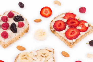 Lezzetli berry sandviç