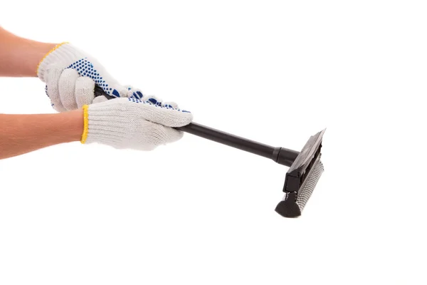 Hand hält Hammer. — Stockfoto