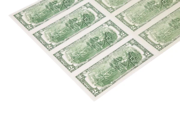 İki dolar faturaları.