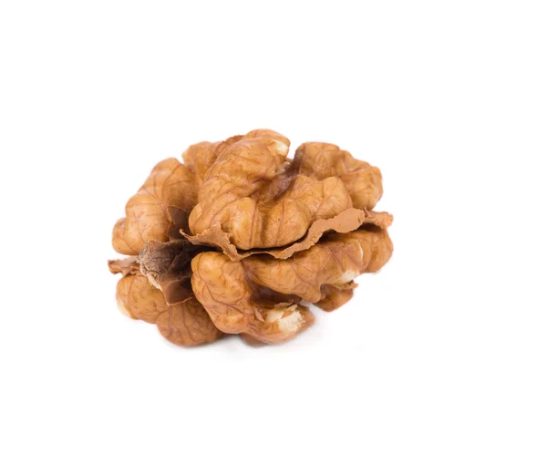 Kernel walnut on white — Stock Photo, Image