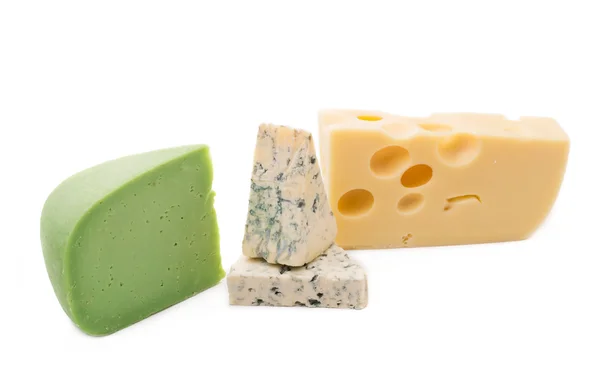 Delicious cheese types. — Stock Photo, Image