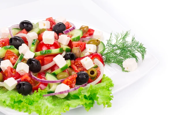 Närbild av grekisk sallad — Stockfoto