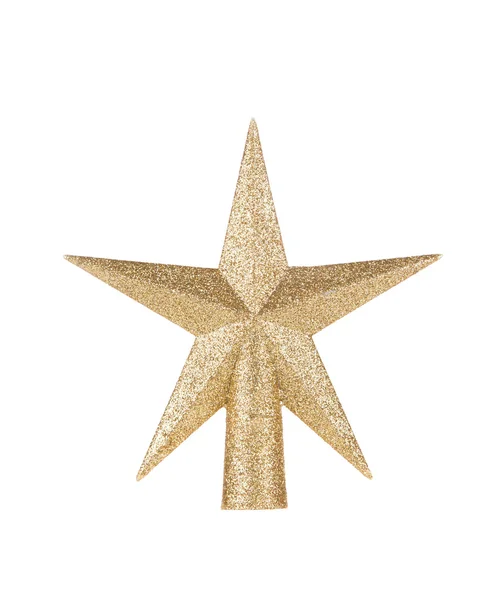 Prata estrela decoração de Natal — Fotografia de Stock