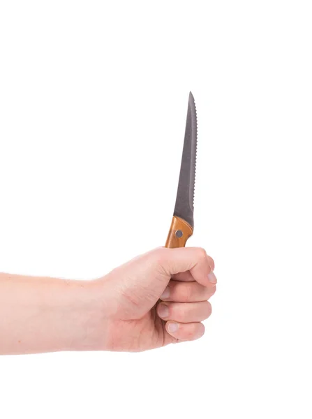 Mão segura faca — Fotografia de Stock