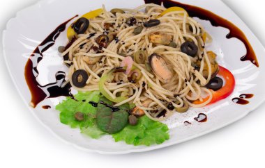 lezzetli İtalyan makarna 