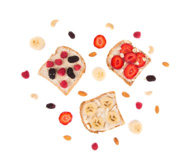 Lezzetli berry sandviç