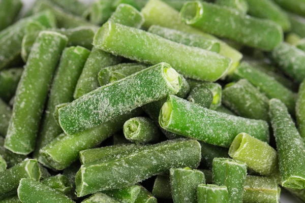 냉동된 녹색 콩 — 스톡 사진