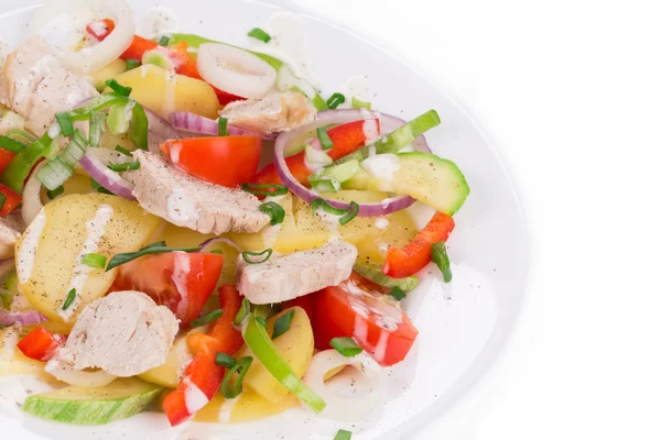 Warme vlees salade — Stockfoto